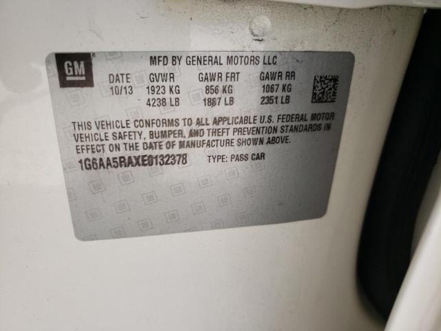 Photo 10 from auction – 2014 CADILLAC ATS with VIN 1G6AA5RAXE0132378
