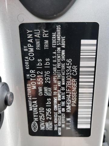 Photo 10 from auction – 2011 HYUNDAI EQUUS SIGN with VIN KMHGH4JF7BU033456
