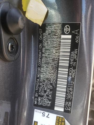 Photo 10 from auction – 2007 TOYOTA PRIUS with VIN JTDKB20U273283396