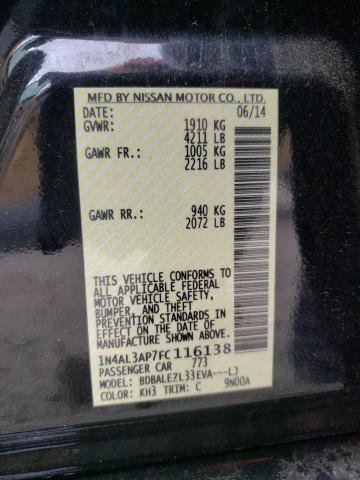 Photo 10 from auction – 2015 NISSAN ALTIMA 2.5 with VIN 1N4AL3AP7FC116138