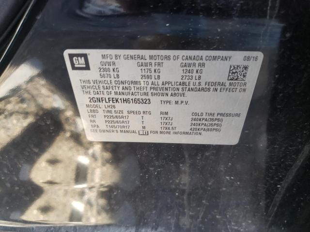 Photo 10 from auction – 2017 CHEVROLET EQUINOX LT with VIN 2GNFLFEK1H6165323