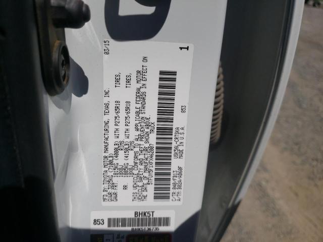 Photo 10 from auction – 2015 TOYOTA TUNDRA DOU with VIN 5TFUY5F1XFX462007