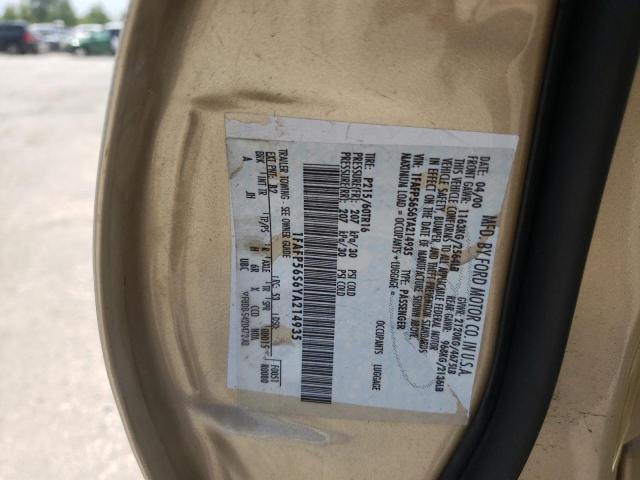 Photo 10 from auction – 2000 FORD TAURUS SEL with VIN 1FAFP56S6YA214935