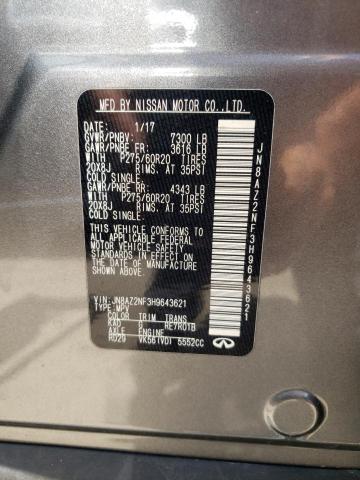 Photo 10 from auction – 2017 INFINITI QX80 BASE with VIN JN8AZ2NF3H9643621