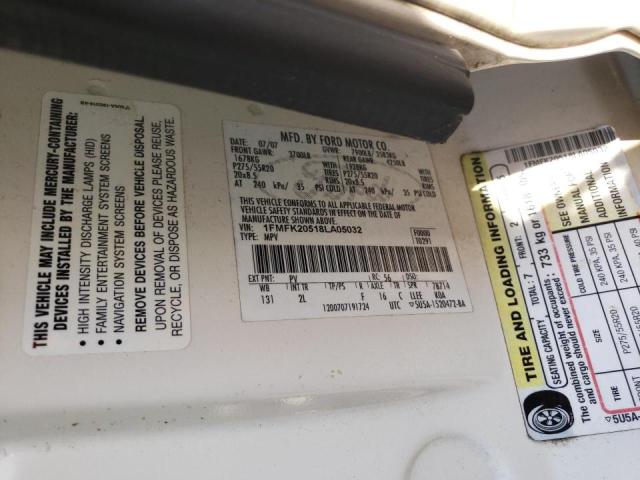 Photo 10 from auction – 2008 FORD EXPEDITION with VIN 1FMFK20518LA05032