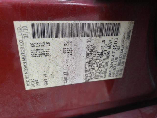 Photo 10 from auction – 2010 NISSAN ALTIMA BAS with VIN 1N4AL2APXAN473501