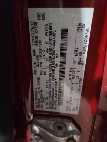 Photo 10 from auction – 2014 FORD ESCAPE SE with VIN 1FMCU9GX0EUD70871