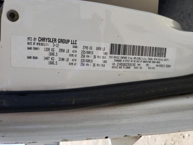 Photo 10 from auction – 2012 DODGE GRAND CARA with VIN 2C4RDGBG2CR281565