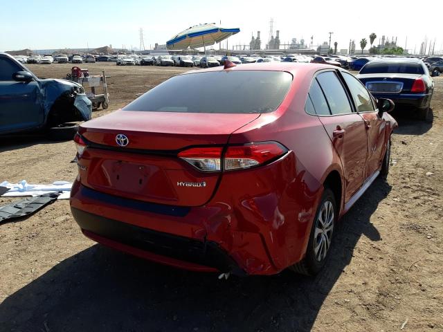 Photo 4 from auction – 2020 TOYOTA COROLLA LE with VIN JTDEBRBE3LJ021887