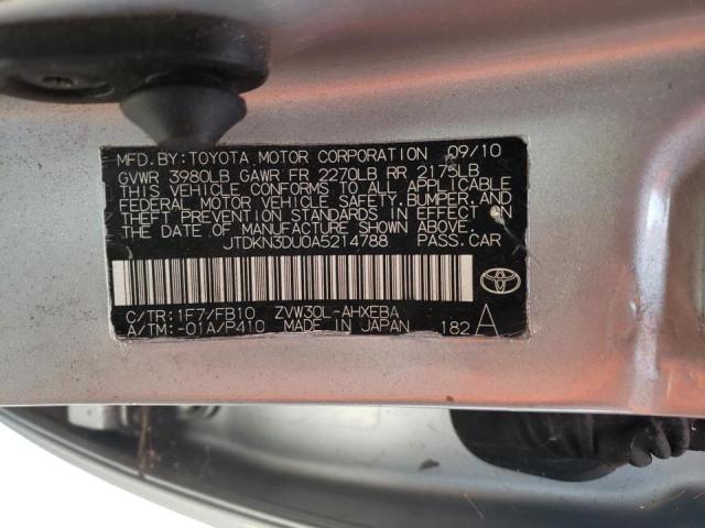 Photo 10 from auction – 2010 TOYOTA PRIUS with VIN JTDKN3DU0A5214788