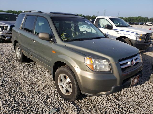 HONDA PILOT EXL 2007 with VIN 5FNYF28677B026323 - Photo from auction