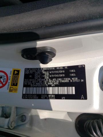 Photo 10 from auction – 2016 TOYOTA HIGHLANDER with VIN 5TDYKRFH3GS135575