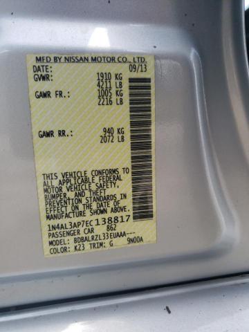 Photo 10 from auction – 2014 NISSAN ALTIMA 2.5 with VIN 1N4AL3AP7EC138817