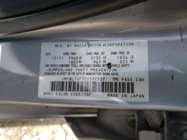 Photo 10 from auction – 2012 MAZDA 3 I with VIN JM1BL1UF7C1591107