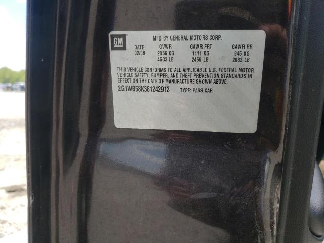 Photo 10 from auction – 2008 CHEVROLET IMPALA LS with VIN 2G1WB58K381242913