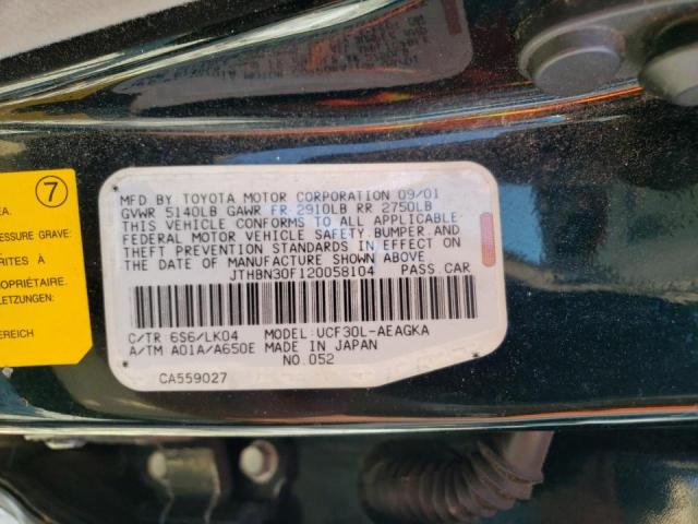 Photo 10 from auction – 2002 LEXUS LS 430 with VIN JTHBN30F120058104