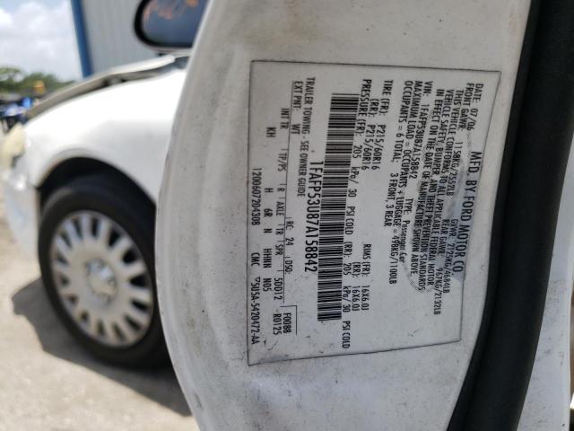 Photo 10 from auction – 2007 FORD TAURUS SE with VIN 1FAFP53U87A158842