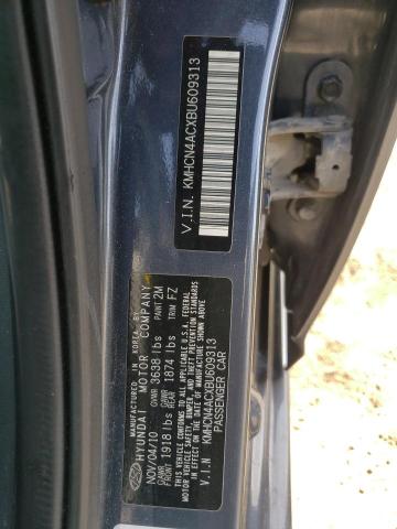 Photo 10 from auction – 2011 HYUNDAI ACCENT GLS with VIN KMHCN4ACXBU609313