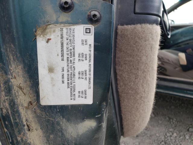 Photo 10 from auction – 1997 CHEVROLET MONTE CARL with VIN 2G1WW12M9V9229216