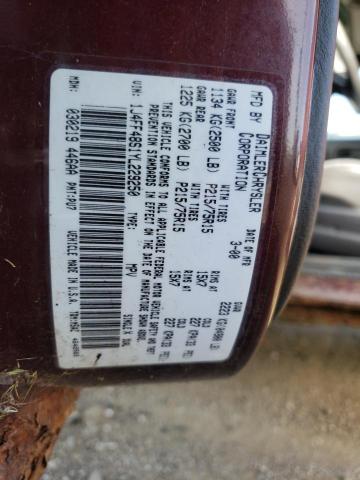 Photo 10 from auction – 2000 JEEP CHEROKEE S with VIN 1J4FF48S1YL229250