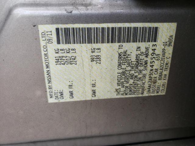 Photo 10 from auction – 2012 NISSAN ALTIMA BAS with VIN 1N4AL2AP3CN455943