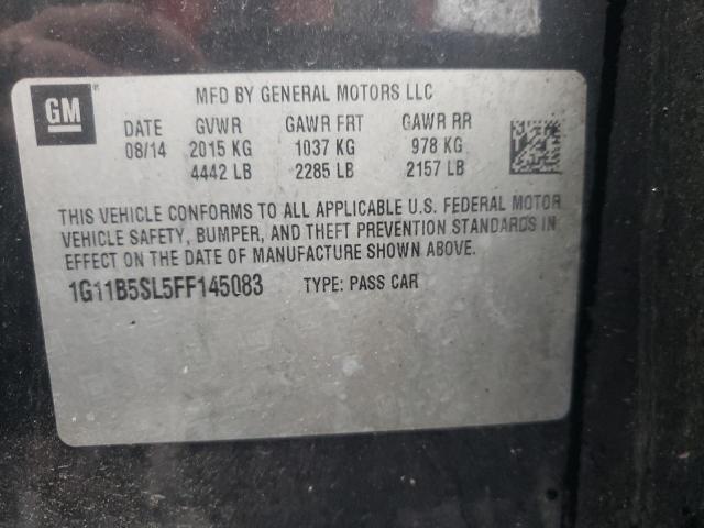 Photo 10 from auction – 2015 CHEVROLET MALIBU LS with VIN 1G11B5SL5FF145083