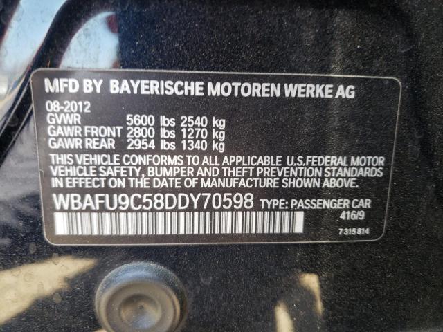 Photo 10 from auction – 2013 BMW 550 XI with VIN WBAFU9C58DDY70598