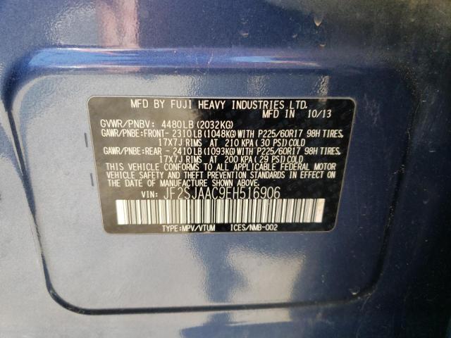 Photo 10 from auction – 2014 SUBARU FORESTER 2 with VIN JF2SJAAC9EH516906