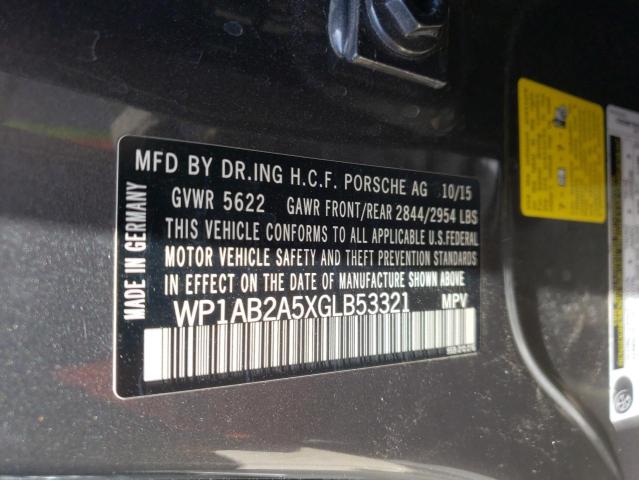 Photo 10 from auction – 2016 PORSCHE MACAN S with VIN WP1AB2A5XGLB53321