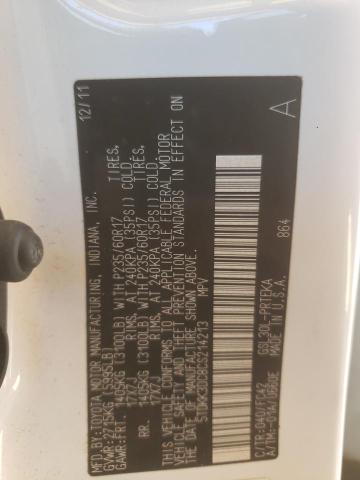 Photo 10 from auction – 2012 TOYOTA SIENNA LE with VIN 5TDKK3DC8CS214213