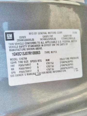 Photo 10 from auction – 2007 GMC YUKON with VIN 1GKEC13J07R108863