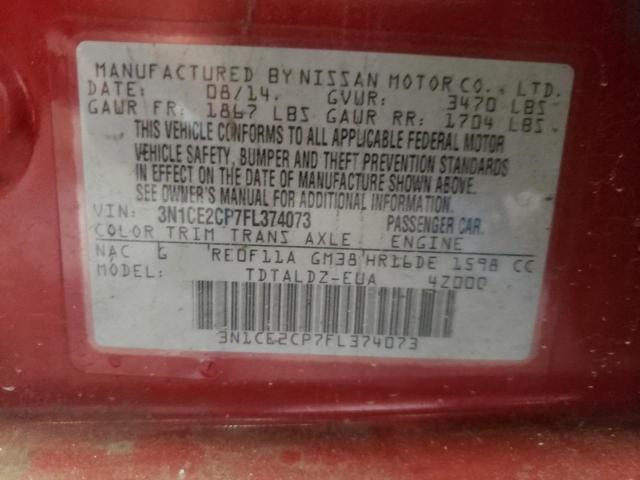 Photo 10 from auction – 2015 NISSAN VERSA NOTE with VIN 3N1CE2CP7FL374073