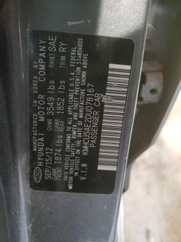 Photo 10 from auction – 2013 HYUNDAI ACCENT GLS with VIN KMHCU5AE2DU078167