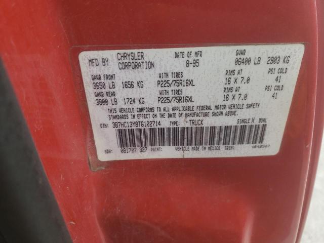 Photo 10 from auction – 1996 DODGE RAM 1500 with VIN 3B7HC13Y8TG102714