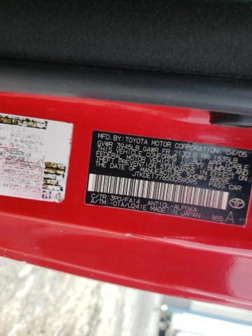 Photo 10 from auction – 2005 TOYOTA SCION TC with VIN JTKDE177650059095