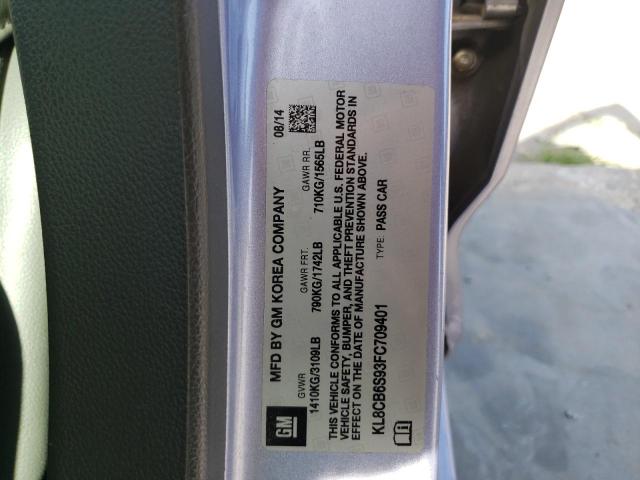 Фото 10 с аукциона – 2015 CHEVROLET SPARK LS с VIN KL8CB6S93FC709401