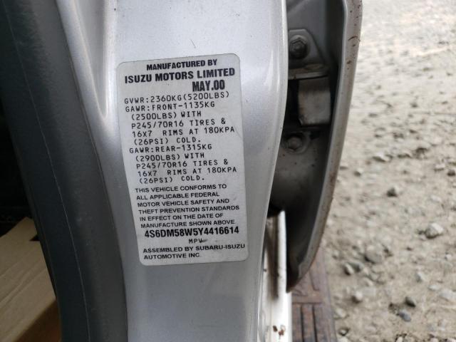 Photo 10 from auction – 2000 HONDA PASSPORT E with VIN 4S6DM58W5Y4416614