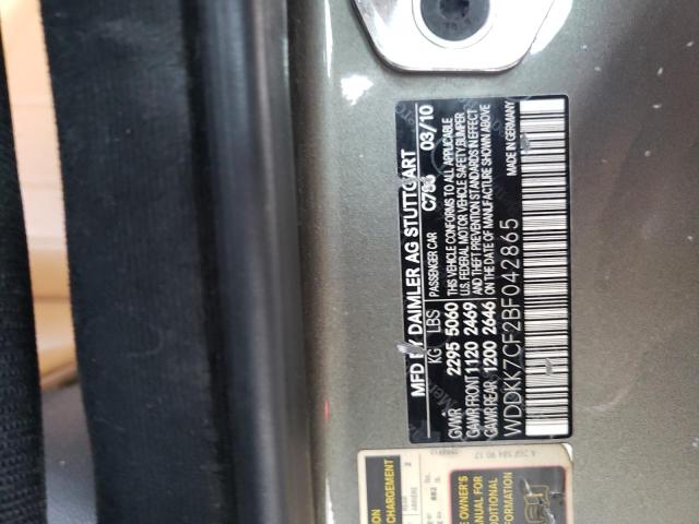 Photo 10 from auction – 2011 MERCEDES-BENZ E 550 with VIN WDDKK7CF2BF042865