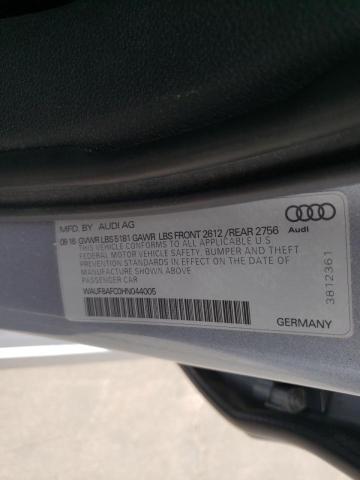 Photo 10 from auction – 2017 AUDI A6 PREMIUM with VIN WAUF8AFC0HN044005