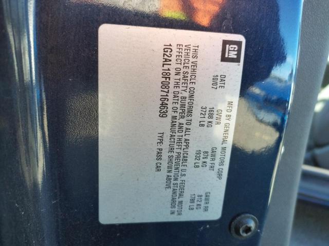 Photo 10 from auction – 2008 PONTIAC G5 with VIN 1G2AL18F087164639