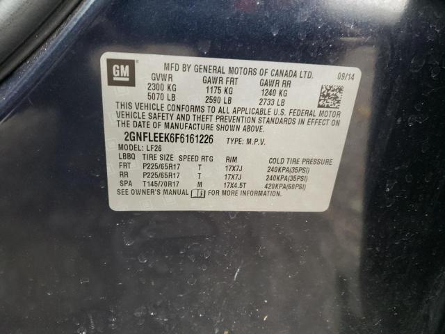Photo 10 from auction – 2015 CHEVROLET EQUINOX LS with VIN 2GNFLEEK6F6161226