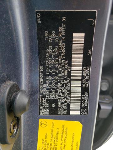 Photo 10 from auction – 2004 TOYOTA HIGHLANDER with VIN JTEEP21A140004256