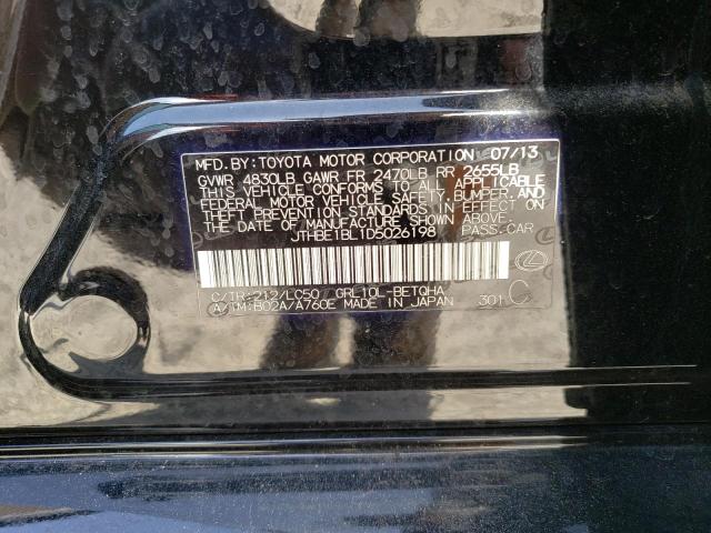 Photo 10 from auction – 2013 LEXUS GS 350 with VIN JTHBE1BL1D5026198