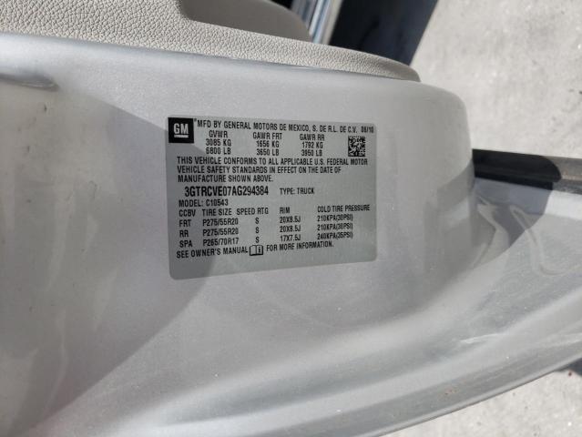 Photo 10 from auction – 2010 GMC SIERRA C15 with VIN 3GTRCVE07AG294384