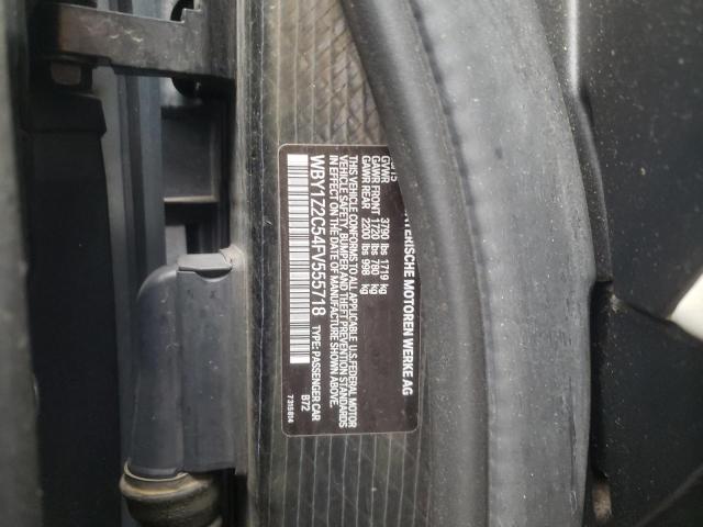 Photo 10 from auction – 2015 BMW I3 BEV with VIN WBY1Z2C54FV555718