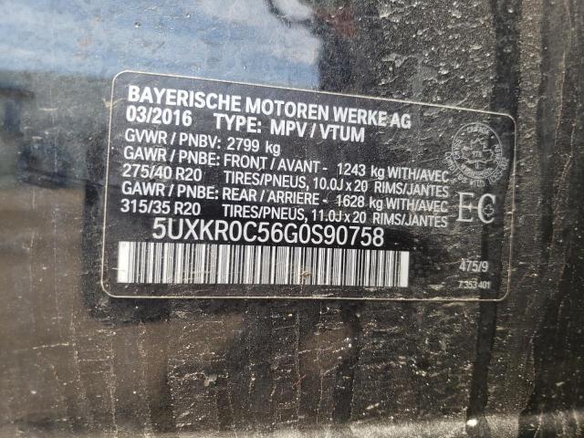 Photo 10 from auction – 2016 BMW X5 XDRIVE3 with VIN 5UXKR0C56G0S90758