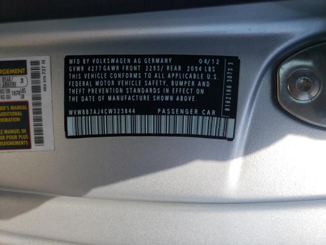 Photo 10 from auction – 2012 VOLKSWAGEN GOLF with VIN WVWBB7AJ4CW323844