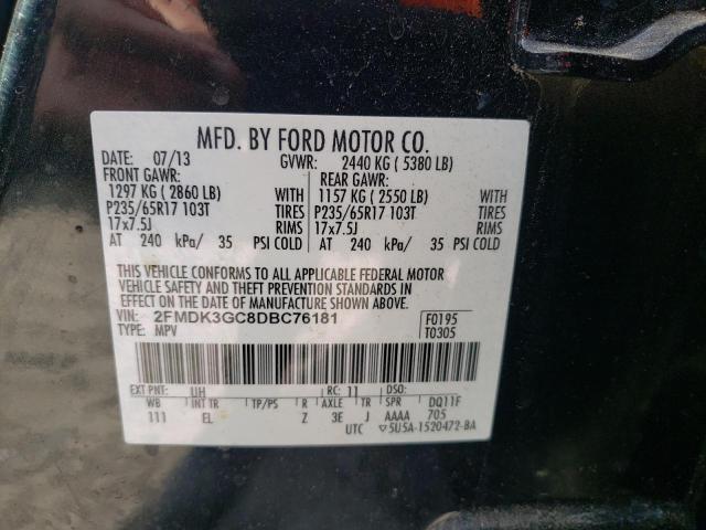 Photo 10 from auction – 2013 FORD EDGE SE with VIN 2FMDK3GC8DBC76181