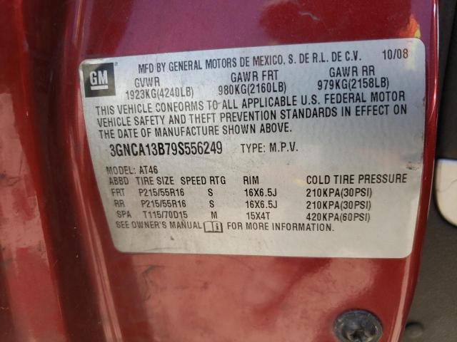 Photo 10 from auction – 2009 CHEVROLET HHR LS with VIN 3GNCA13B79S556249