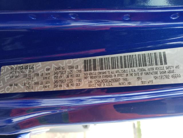 Photo 10 from auction – 2018 JEEP WRANGLER U with VIN 1C4HJXDG0JW293607